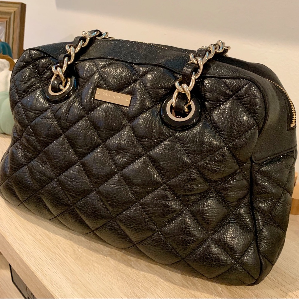 Gorgeous Quilted Black Leather Kate Spade Bag